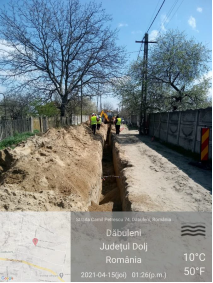 CL10-sapatura fara sprijiniri Strada Camil Petrescu localitatea Dabuleni-mai21